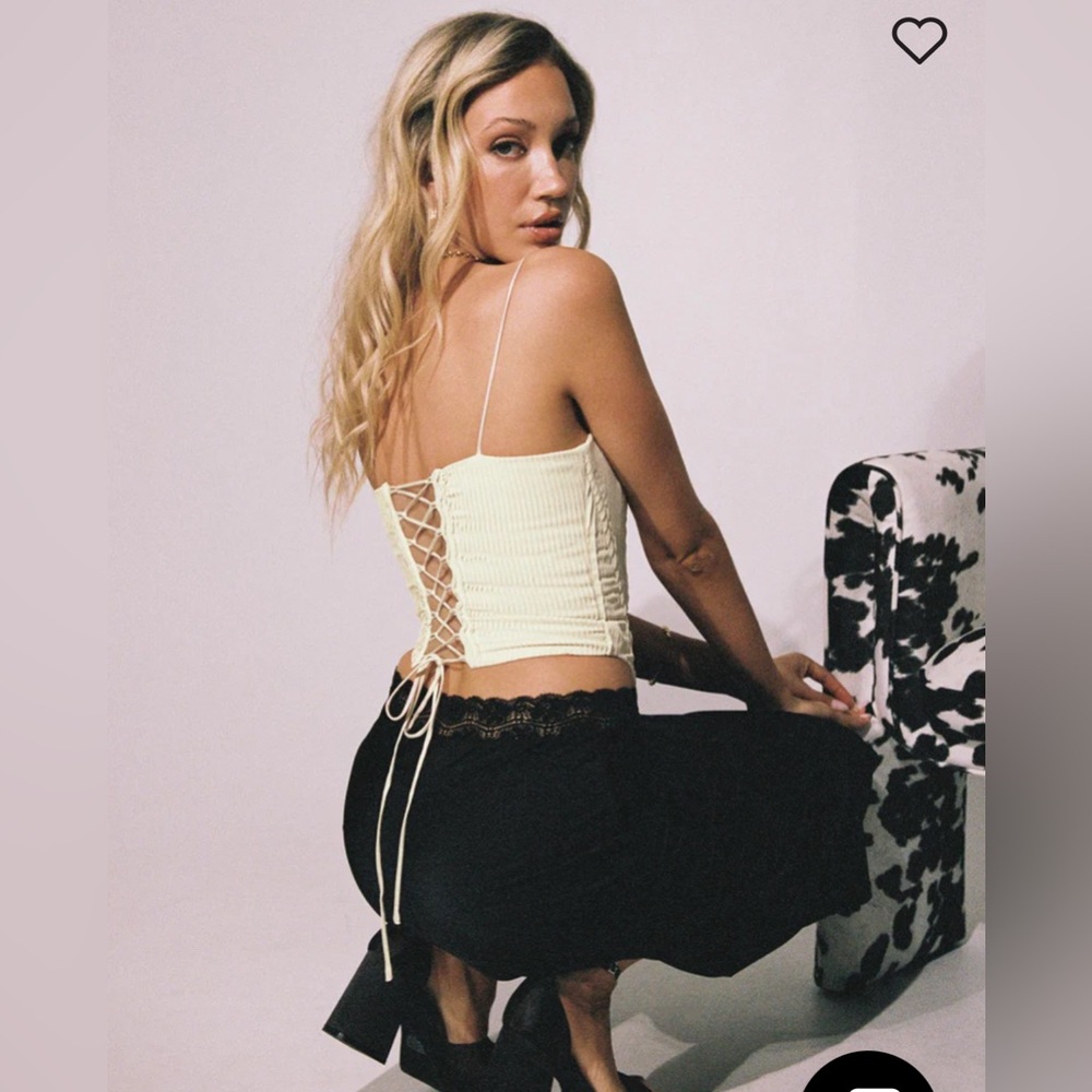 Princess Polly Daintree Plisse Corset Top - Picture 2 of 6